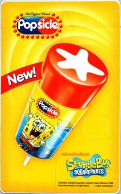 Vintage Good Humor Pricing Sticker 5''x7'' Sponge Bob Squarepants Push Up Popsicle