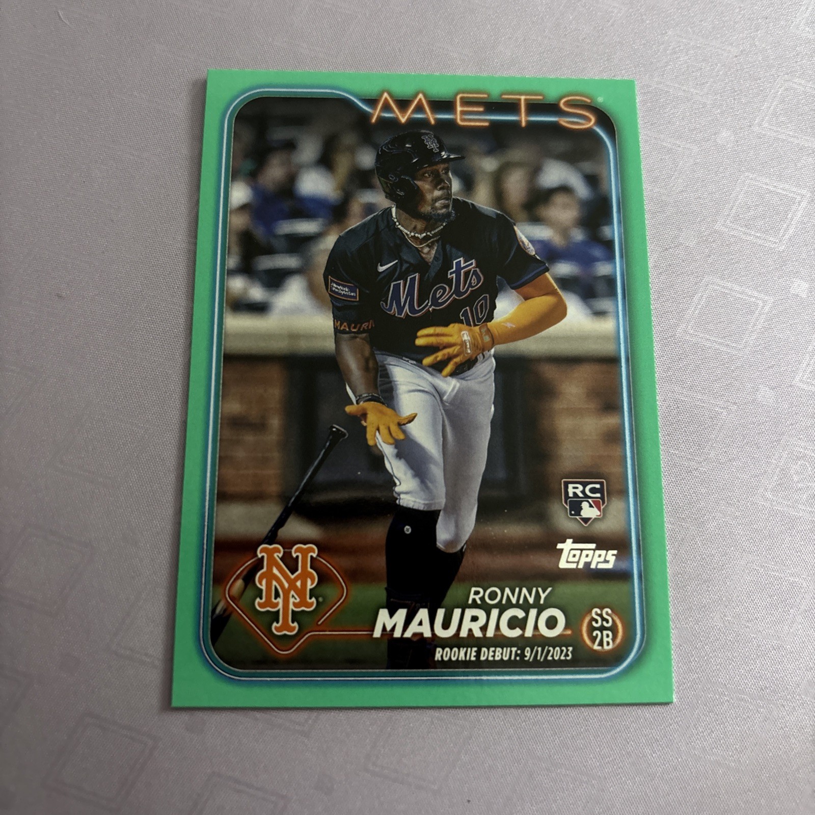 2024 Topps Update Aqua RC Debut #US157 Ronny Mauricio New York Mets
