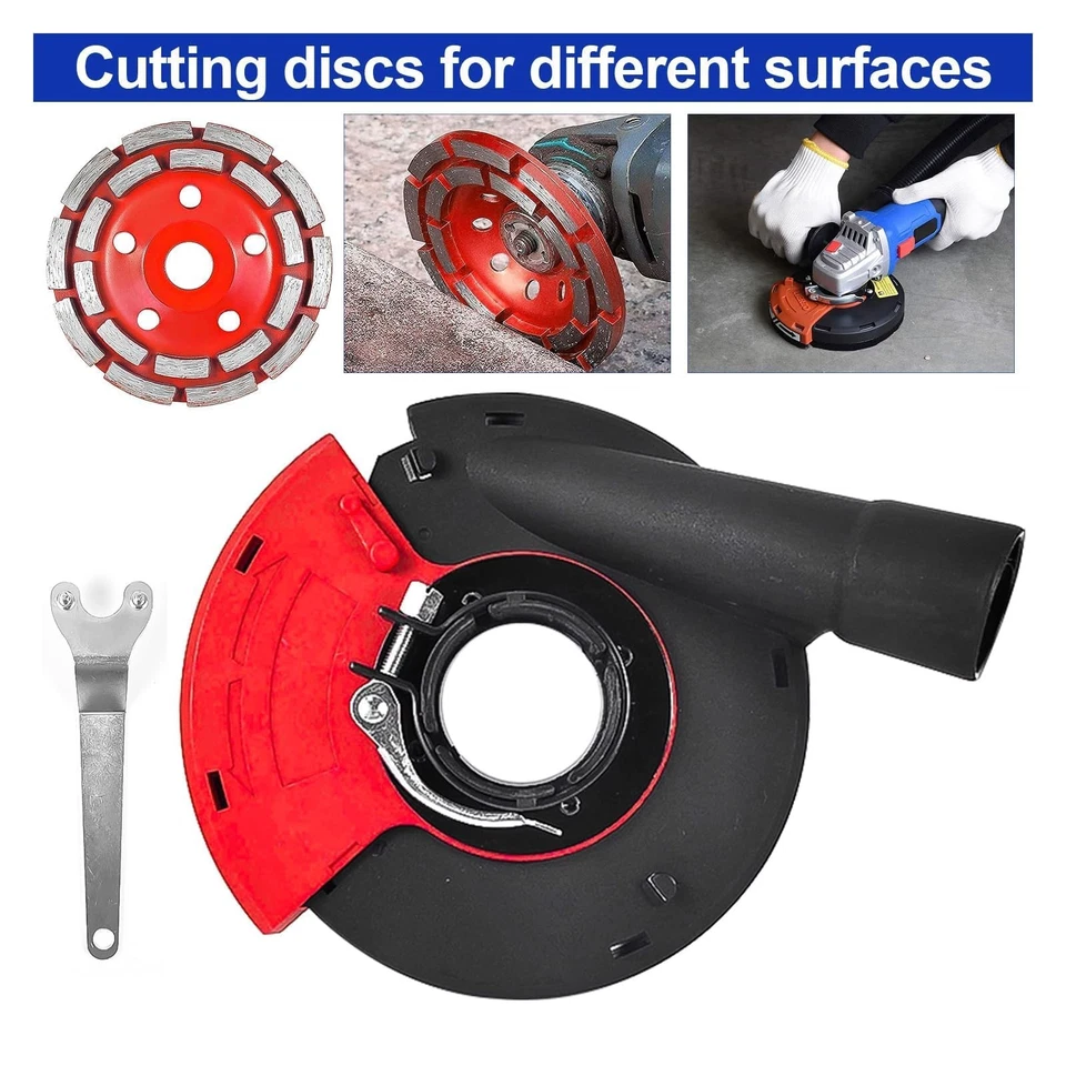 5 Zoll Absaughaube Winkelschleifer 125 mm, PA6, Staubabsaugung und Auffang, S... - Bild 3 von 4