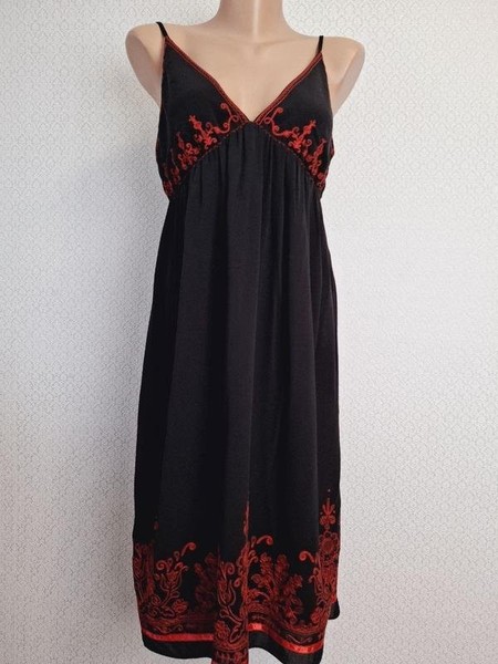 Women DKNY Dress Black Silk 36 / S / 44 #BMZ6
