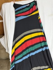 Fire Los Angeles Dress Women Medium Multicolor Print Maxi Dress