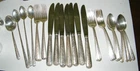 Towle Rambler Rose Sterling Silver Flatware - Use or Scrap - 822 Gr. & 7 Knives