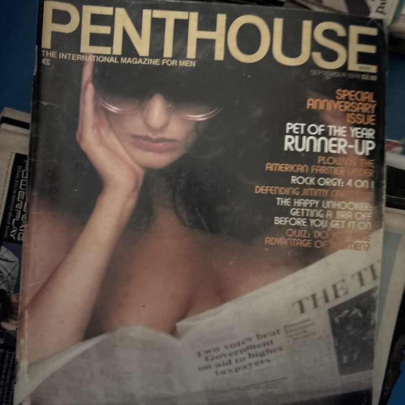 Vintage playboy magazine with centerfold intact.  Sept 1978