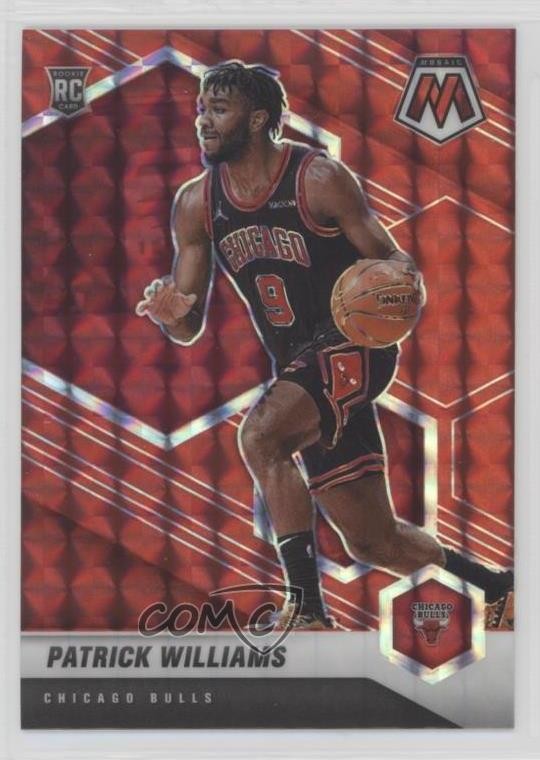 2020-21 Panini Mosaic Rookie Red Mosaic Prizm Patrick Williams #206 0a4r