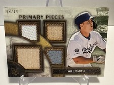 2025 Topps Museum Collection Baseball Will Smith Primary Pieces Quad Relic /49