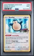 Snorlax - (Prerelease) SWSH068 Sword & Shield Promo Snorlax Card PSA Mint 9