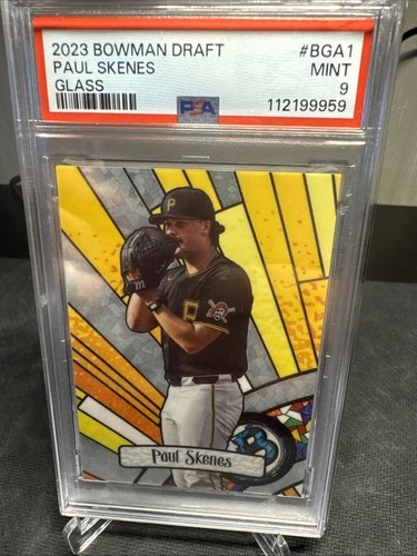 2023 Bowman Draft Bowman Glass Paul Skenes #BGA-1 (RC) PSA 9 Pittsburgh Pirates