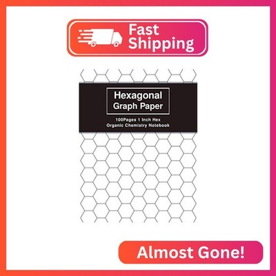 Hexagonal Graph Paper 1 Inch Hex - Organic Chemistry Notebook: 8.5 x 11 inches H