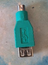 USB Type A Female to Mini DIN 6 Pin Male Adapter PC PS/2
