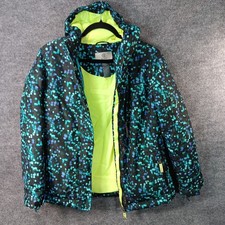 Champion Winter Coat Girl's LARGE Cold Weather Lined Jacket Zip Pockets Hood