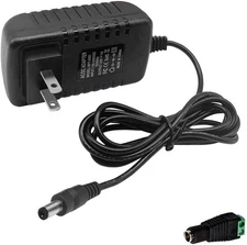 DC 24V 1A Power Supply Adapter 24W AC 100-240V 50-60Hz to 24 Black 