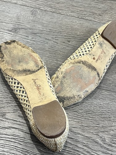 Sam Edelman MAY BALLET FLAT Size 7 Dark Natural Weave Wicker Beige - Picture 11 of 12