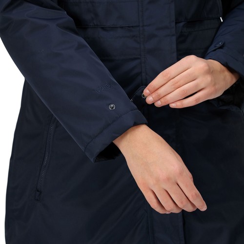 Chaqueta parka impermeable Regatta Lyanna para mujer - azul marino - 8 - Imagen 6 de 11