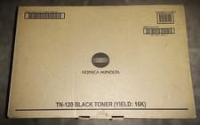 Genuine Konica Minolta TN-120 Black Toner Cartridge Bizhub 25