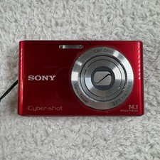 Sony Cyber-shot DSC-W330 Red Digital Camera 14.1MP Tested Works Read