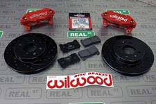 Wilwood Dpha Red Front Caliper 10.32 Drilled Rotor Kit Civic Ef Eg Ek 90-05