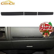 Carbon Fiber Passenger Side Dashboard Decor Strips For Silverado SIERRA 2007-13