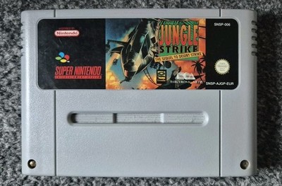 Jungle Strike (Super Nintendo, 1993, Modul und Schutzhülle)