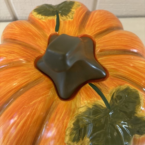 JC Penney Home Collection Ceramic Pumpkin Luminary Decoration - Picture 7 of 10