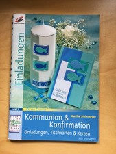 Bastelbuch Kommunion u.Konfirmation Karten und Kerzen Hobby Anleitung Basteln