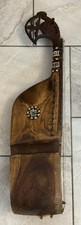 Vtg 18th/19th C. Afghani Bone Inlaid Traditional 13 String Wood Rabab Instrument