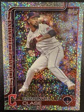 2025 Topps Series 1 Celebration Emmanuel Clase Confetti #326 Guardians