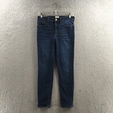J.Crew High Rise Toothpick Skinny Jeans Womens 28 actual 29x25.5 Blue Denim
