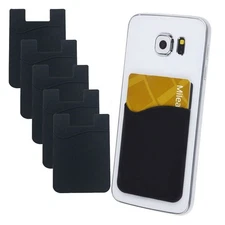 Card Phone Holder Adhesive Credit Wallet Pocket Silicone Sticker Cell Stick