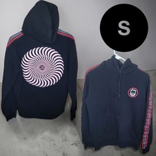 Vintage Y2k 2000s Spitfire Wheels Skateboard Hoodie Skate Distressed Size Small