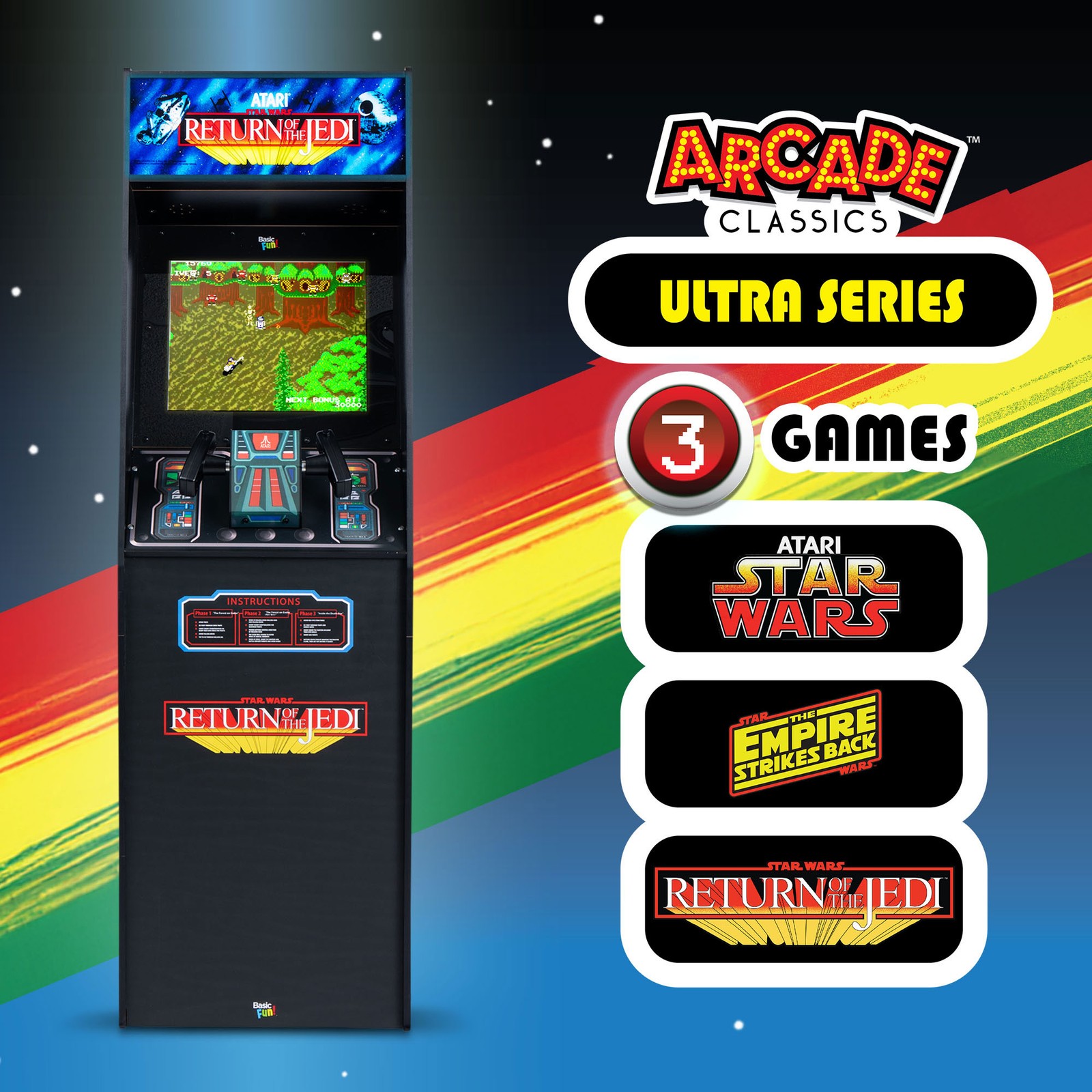 Arcade Classics Atari Star Wars Ultra Series Free Standing Electronic Game