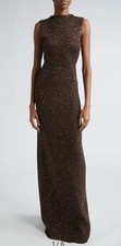 Lela Rose Sequin Funnel Neck Sweater Gown Maxi Dress XL Nordstrom 1,990