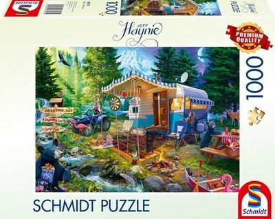 Schmidt 1000 Piece Jigsaw Puzzle - Jeff Haynie Camping In the Mountains