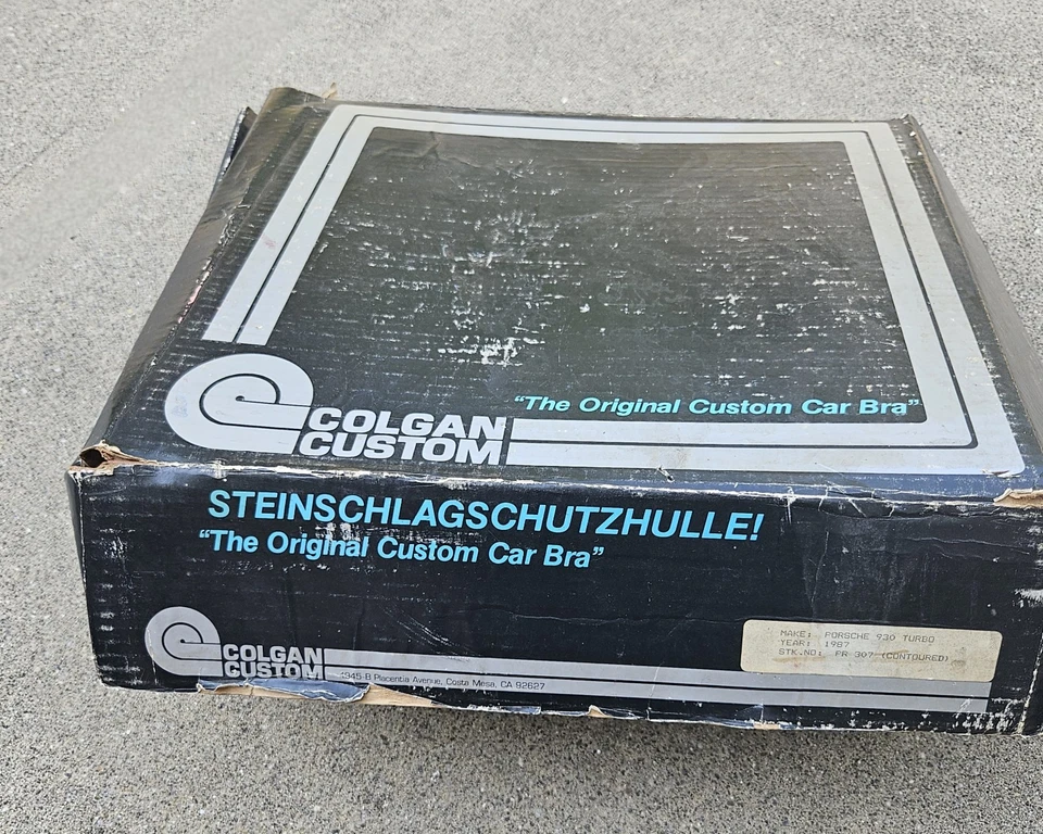 Vtg CAR BRA for PORSCHE 930 / 911 Carrera | COLGAN Custom Front-End Cover | New - Image 4 of 4