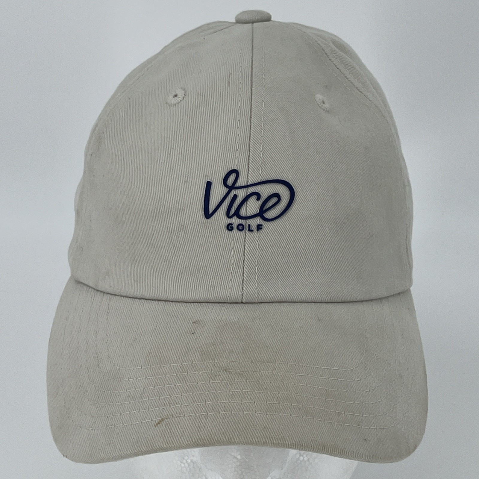 Vice Golf Hat - Beige StrapBack Baseball Cap VGUC - image 1