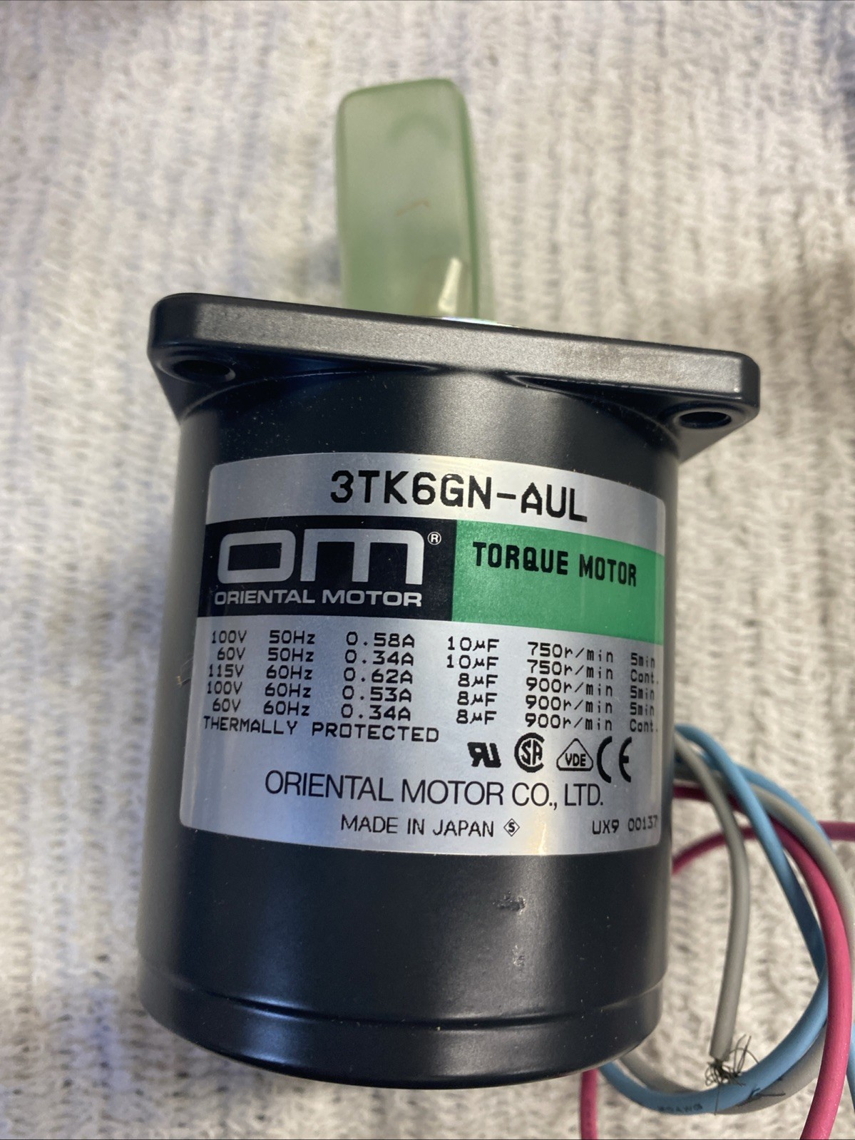 ORIENTAL MOTOR TORQUE MOTOR  CO.3TK6GN-AUL