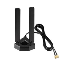 WiFi 6E Tri-Band Antenna 6GHz 5GHz 2.4GHz Gaming WiFi Antenna Magnetic Base w...