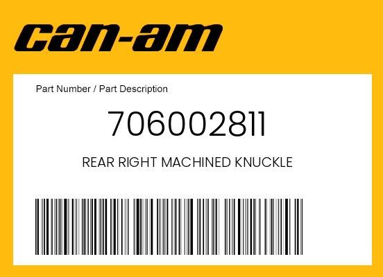 Can-Am Defender Hd10 18 Knuckle Right Rear 706002811 22894