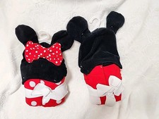 Pair of 2 Mickey Minnie Mouse Hooded/Hoodie Beach Towel Set Disney NEW Towels