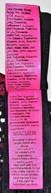 La Senza Black Magenta Lace Mesh Bustier Corset Garter Lingerie New XL XG New