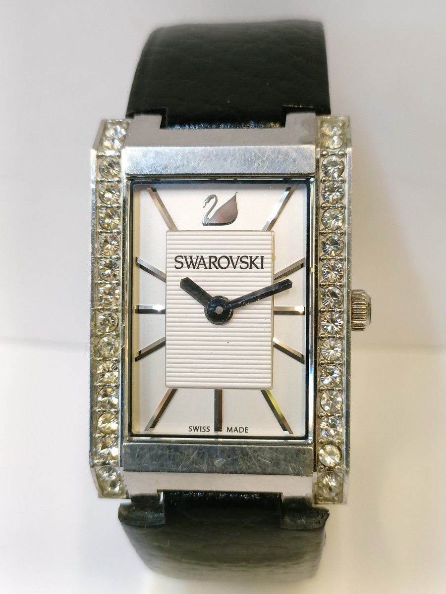 SWAROVSKI QUARTZ WHITE DIAL 1094368 SWISS UNISEX ADULT WORKING | eBay