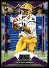 2020 Panini Chronicles Draft Picks Playoff Thaddeus Moss Rookie NCAA #12