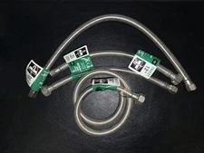 Plumbing Lot 4 pcs Faucet Supply Connector Lines 30" 20" (2) 12" - 3/8 x 1/2