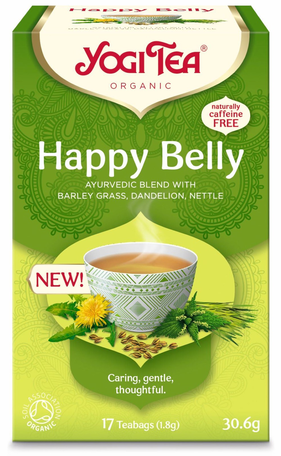 Yogi Tea Happy Belly Organic 17 Teabags - 2 Pack