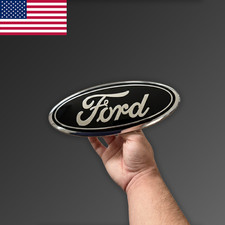 2004-2016 For Ford 9 Inch Oval Logo Emblem Grille Tailgate F150 F250 F350 Black 2004-2016 For Ford 9 Inch Oval Logo Emblem Grille Tailgate F150 F250 F350 Black