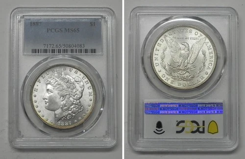 1887 Morgan Dollar, PCGS MS65  #4083
