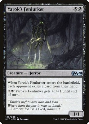 Yarok's Fenlurker - 123 - NM - Core Set 2020