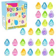 28 Pcs Fidget Stress Ball for Kids, Cube Squishies, Anxiety Relief