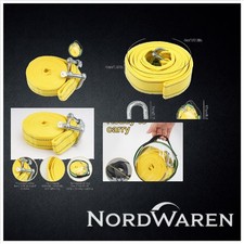 Abschleppseil Auto 4 m 5 Tonnen Nylon Polyester Reflektor Riemen, PKW, SUV