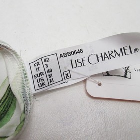 Lise Charmel Bikini Set Feerie Tropicale Top 38C Bottom Med Charms Ruched Nature