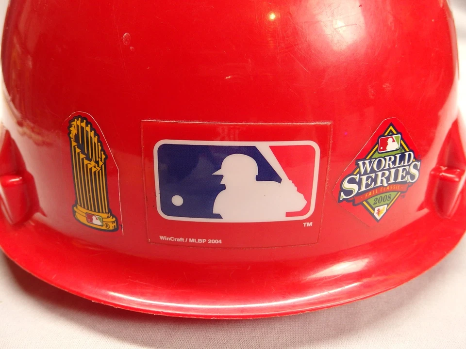 WILLSON World Series Phillies MLB Baseball Work Hard Hat-PREOWNED - Image 4 of 4